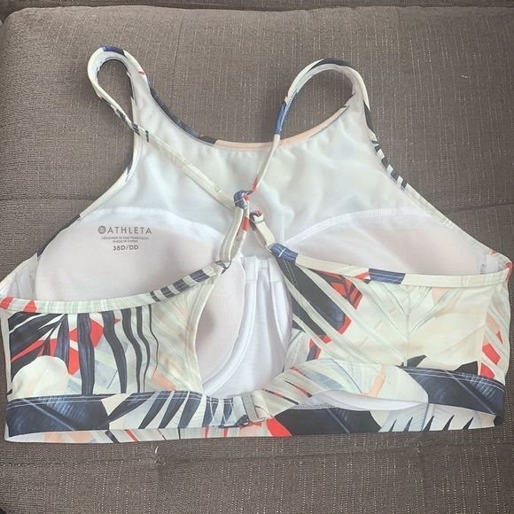 EUC ATHLETA 38D/DD PRINTED BIKINI TOP - Picture 3 of 6